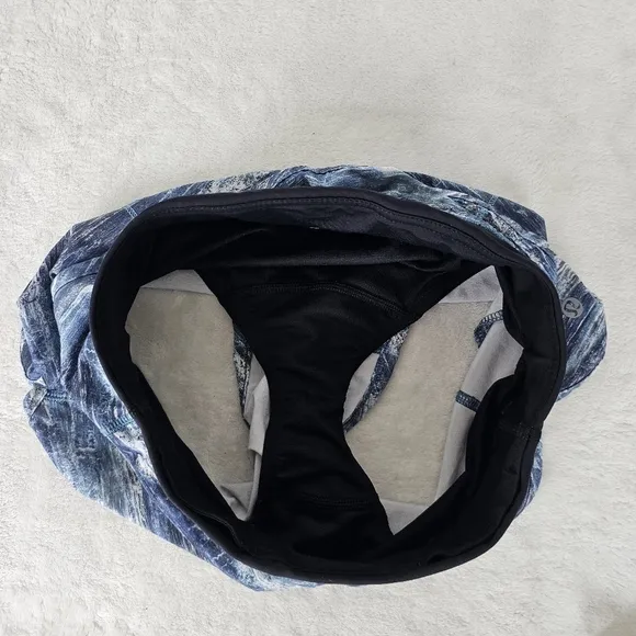 Lululemon Speed Shorts Lined Aerial Drift Multi Black Blue