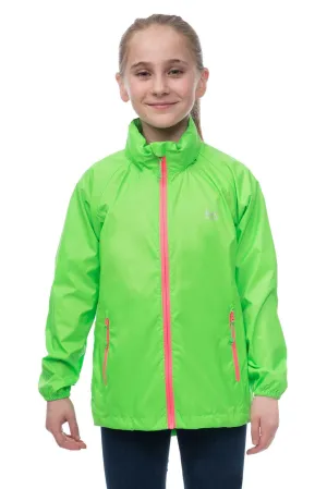 Mac in a Sac MINI Origin Neon Waterproof Packaway Jacket - Neon Green