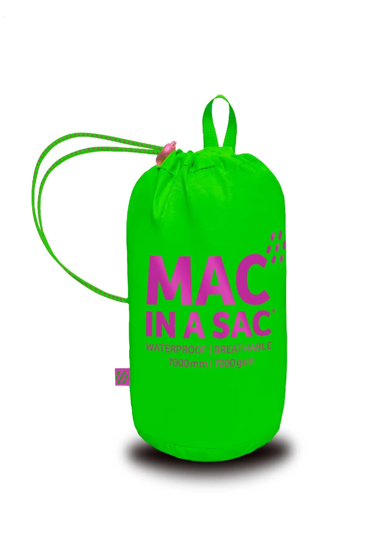 Mac in a Sac MINI Origin Neon Waterproof Packaway Jacket - Neon Green