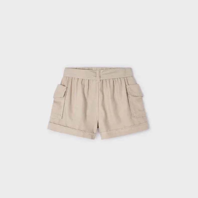 Mayoral Beige Shorts with Pockets