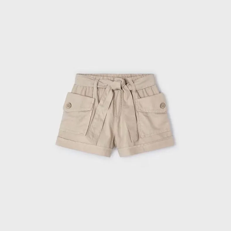 Mayoral Beige Shorts with Pockets