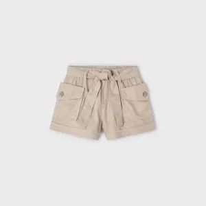 Mayoral Beige Shorts with Pockets