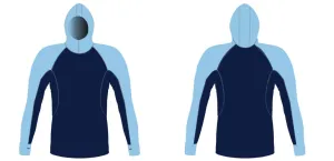MEN AND WOMEN CUSTOM SNORKEL HOODIE LONG SLEEVE RASH GUARD
