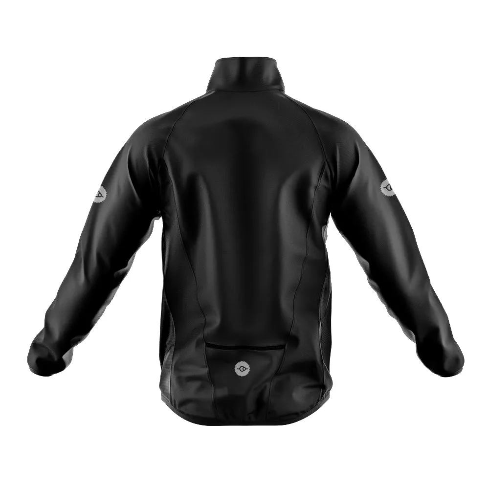 Mens Black Waterproof Rain Jacket