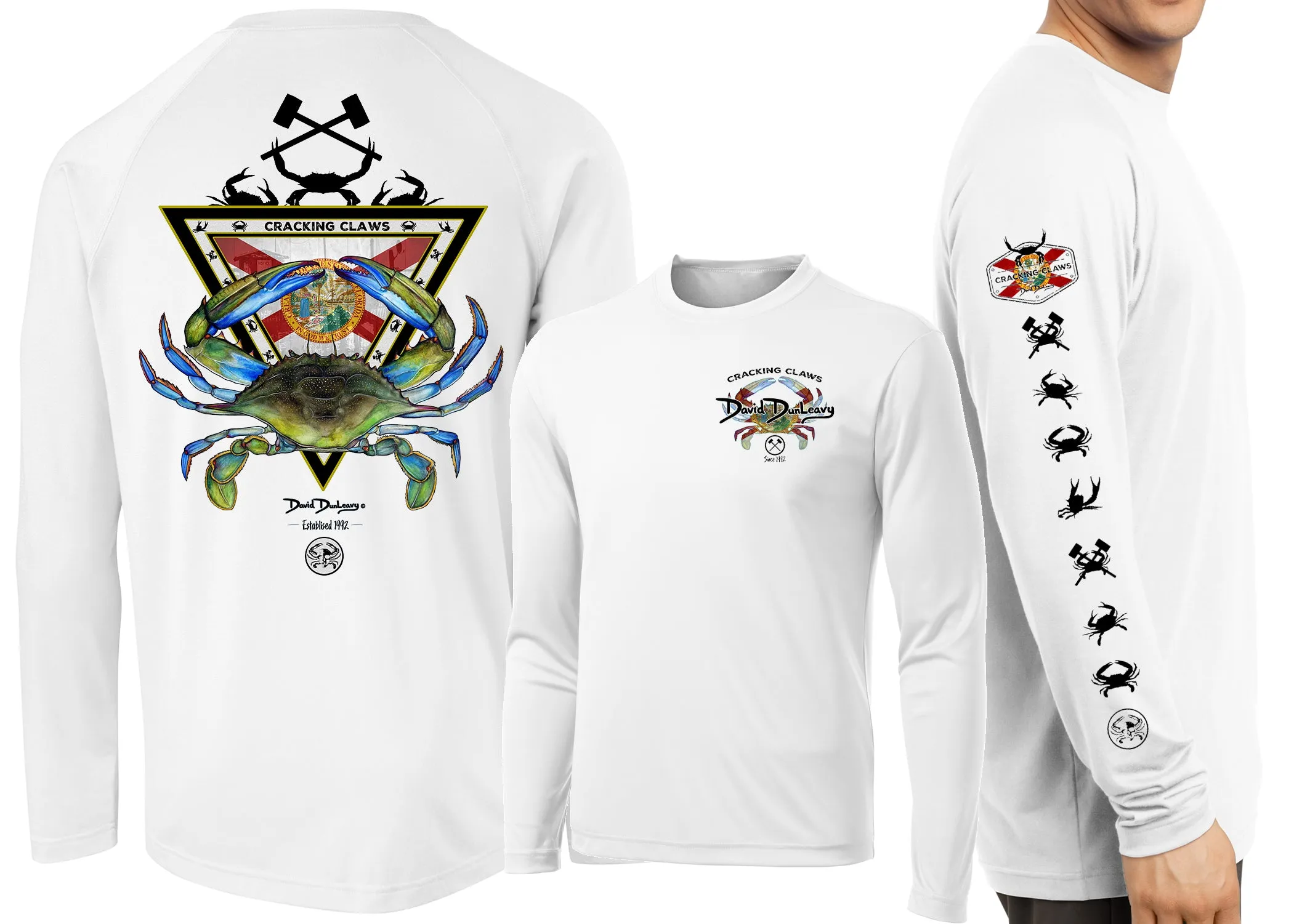 Men’s Performance Florida Blue Crab Long Sleeve