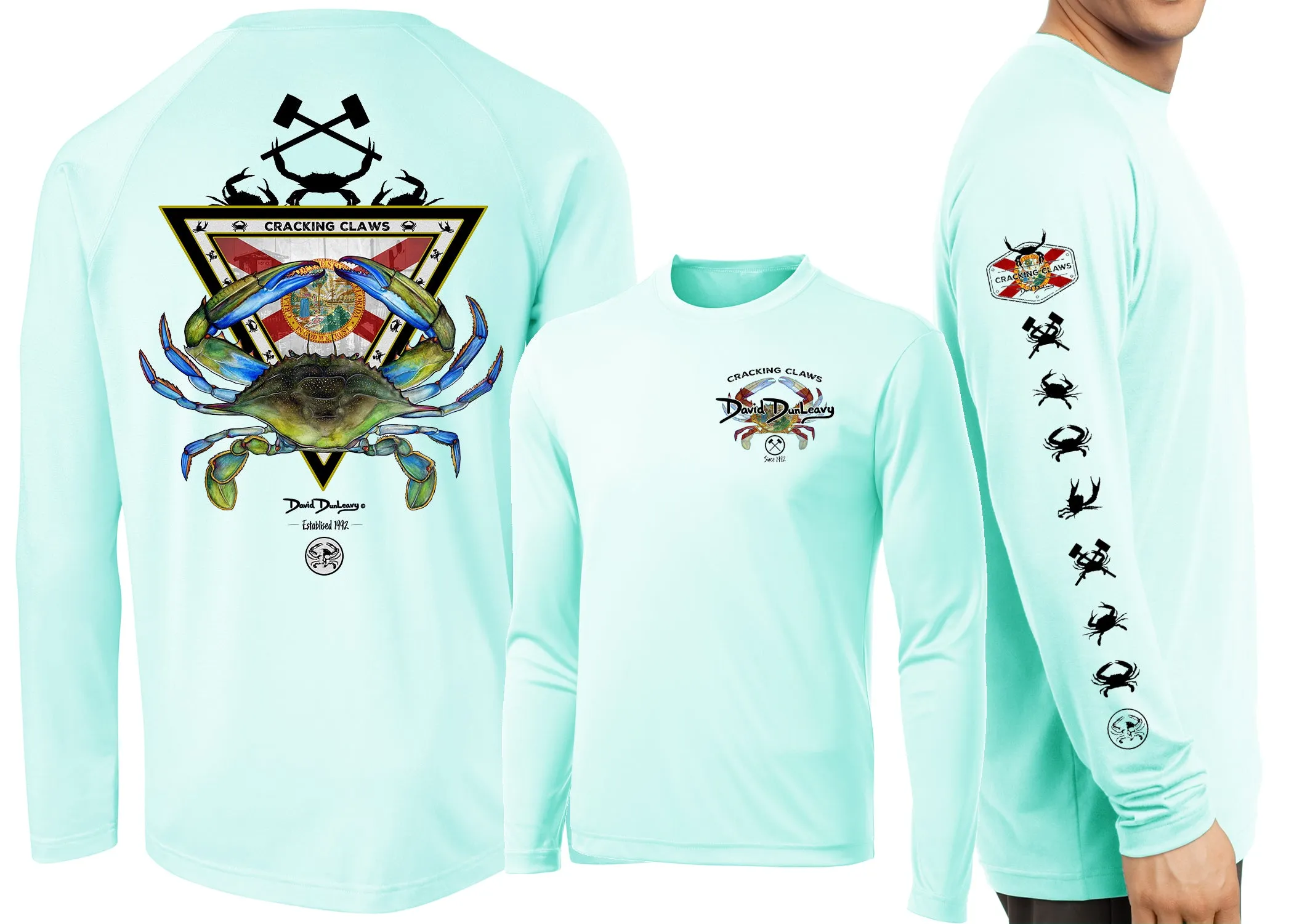 Men’s Performance Florida Blue Crab Long Sleeve