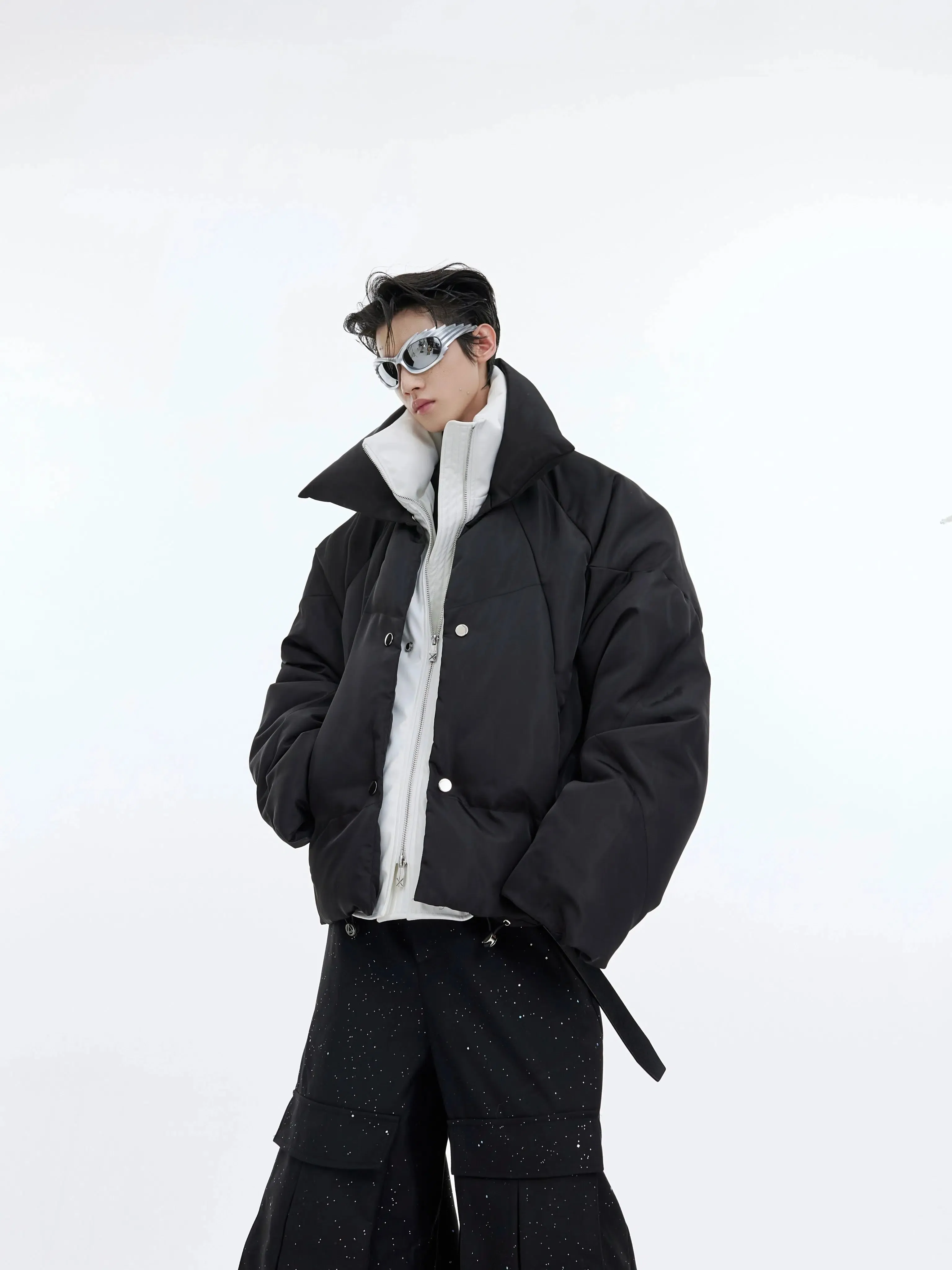 Metal Buttons Double-Layer Jacket