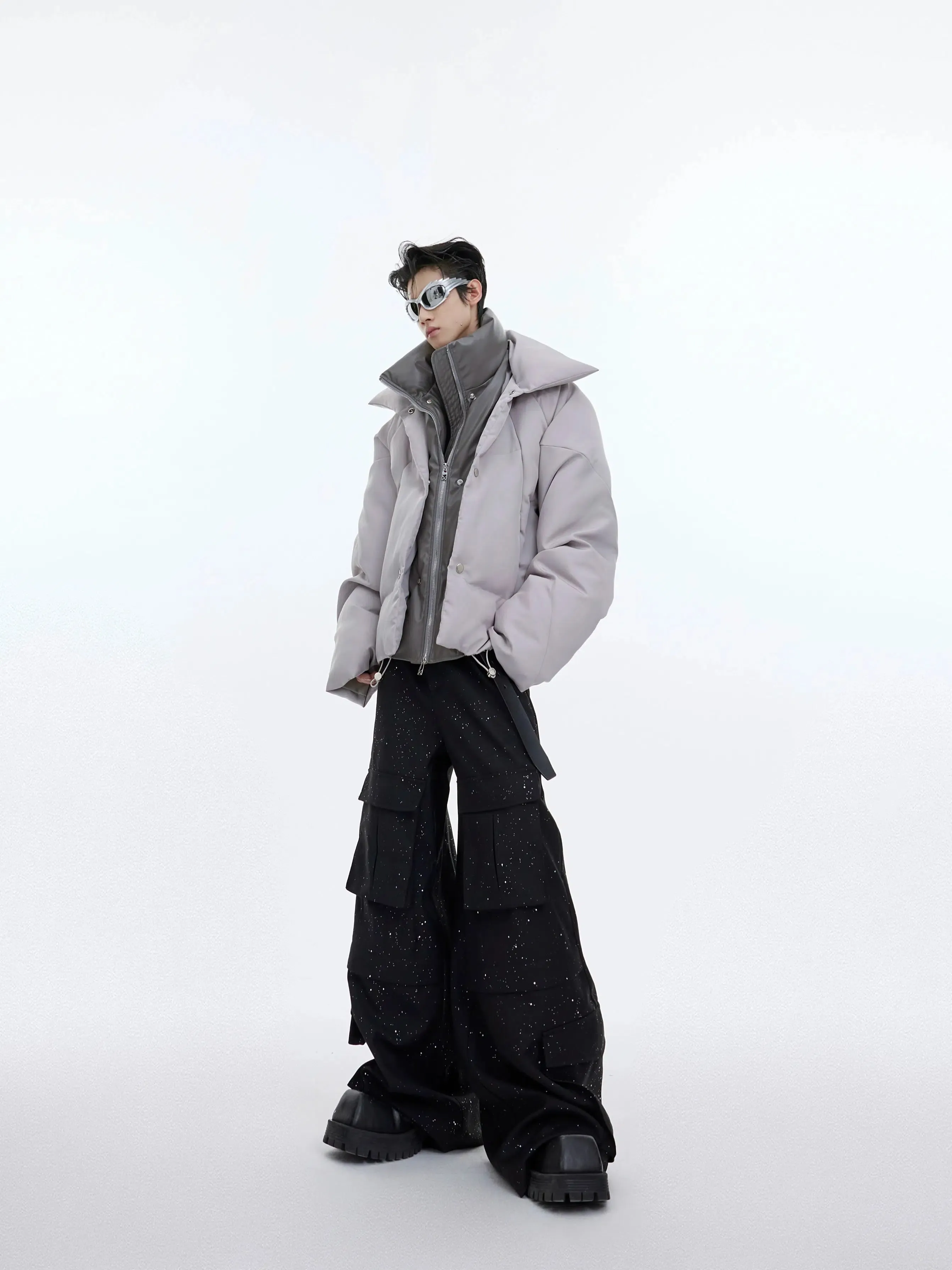Metal Buttons Double-Layer Jacket