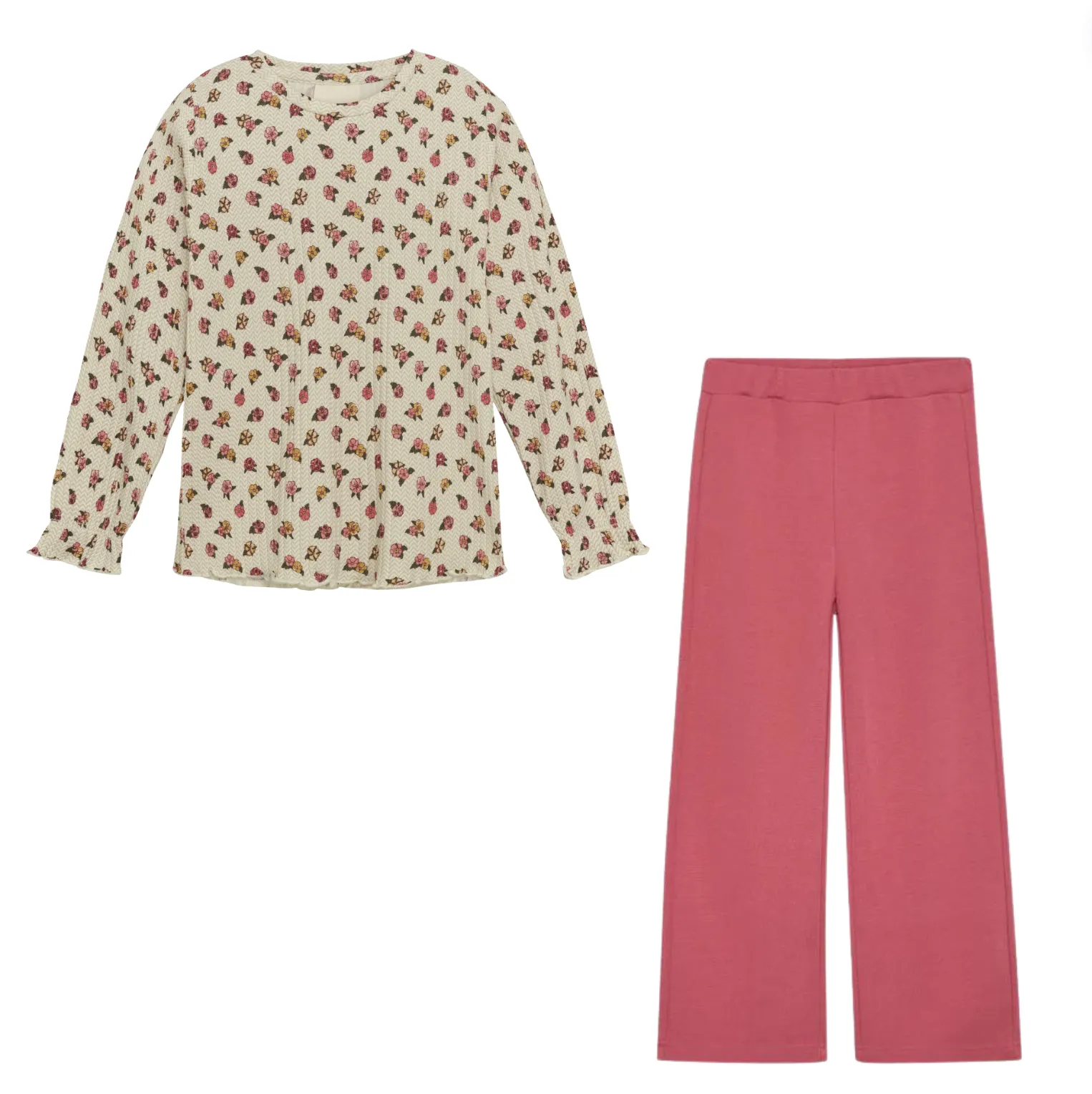 Minymo Pink Peony Pants