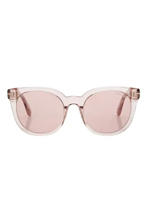 Moira Pink Transparent Acetate Sunglasses