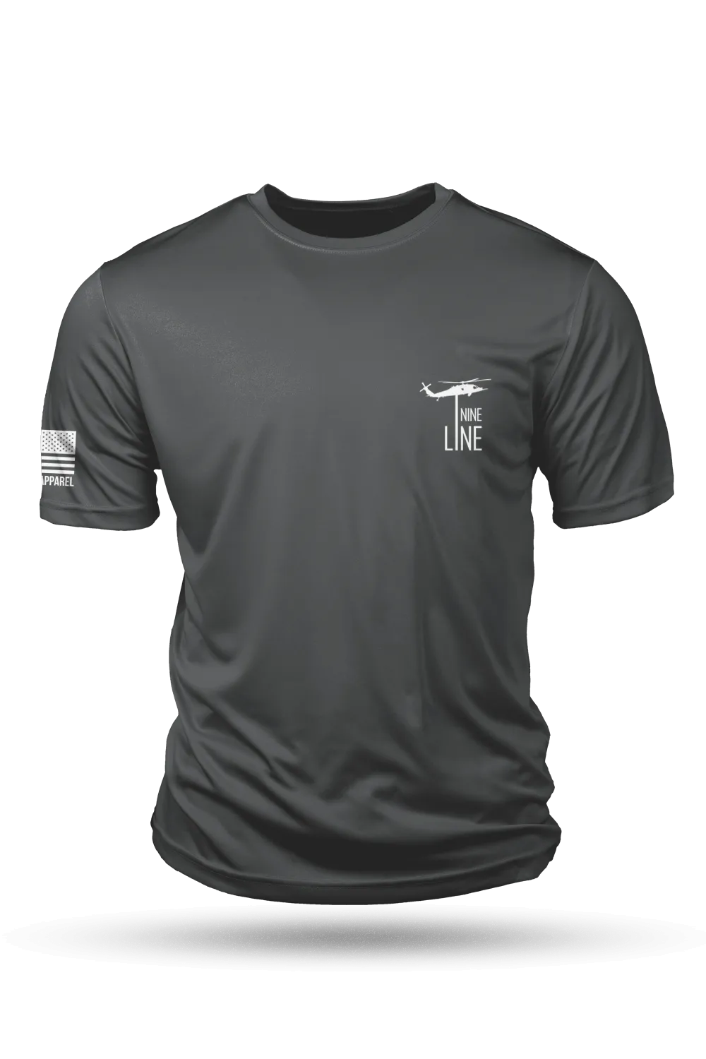 Moisture Wicking T-Shirt - American Flag Schematic