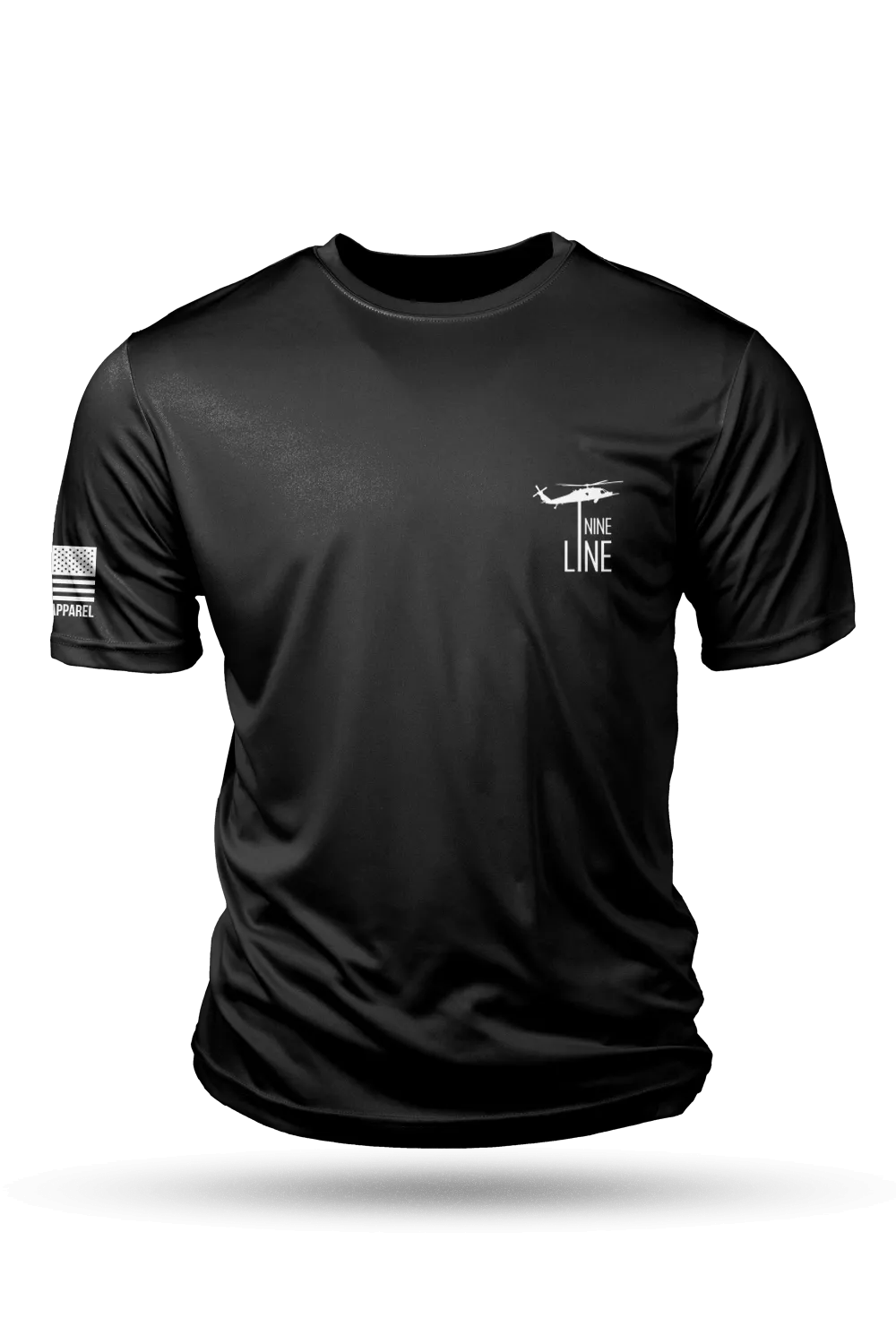 Moisture Wicking T-Shirt - American Flag Schematic