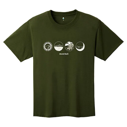 MONTBELL WICKRON TEE Mountain Scenes (Unisex)