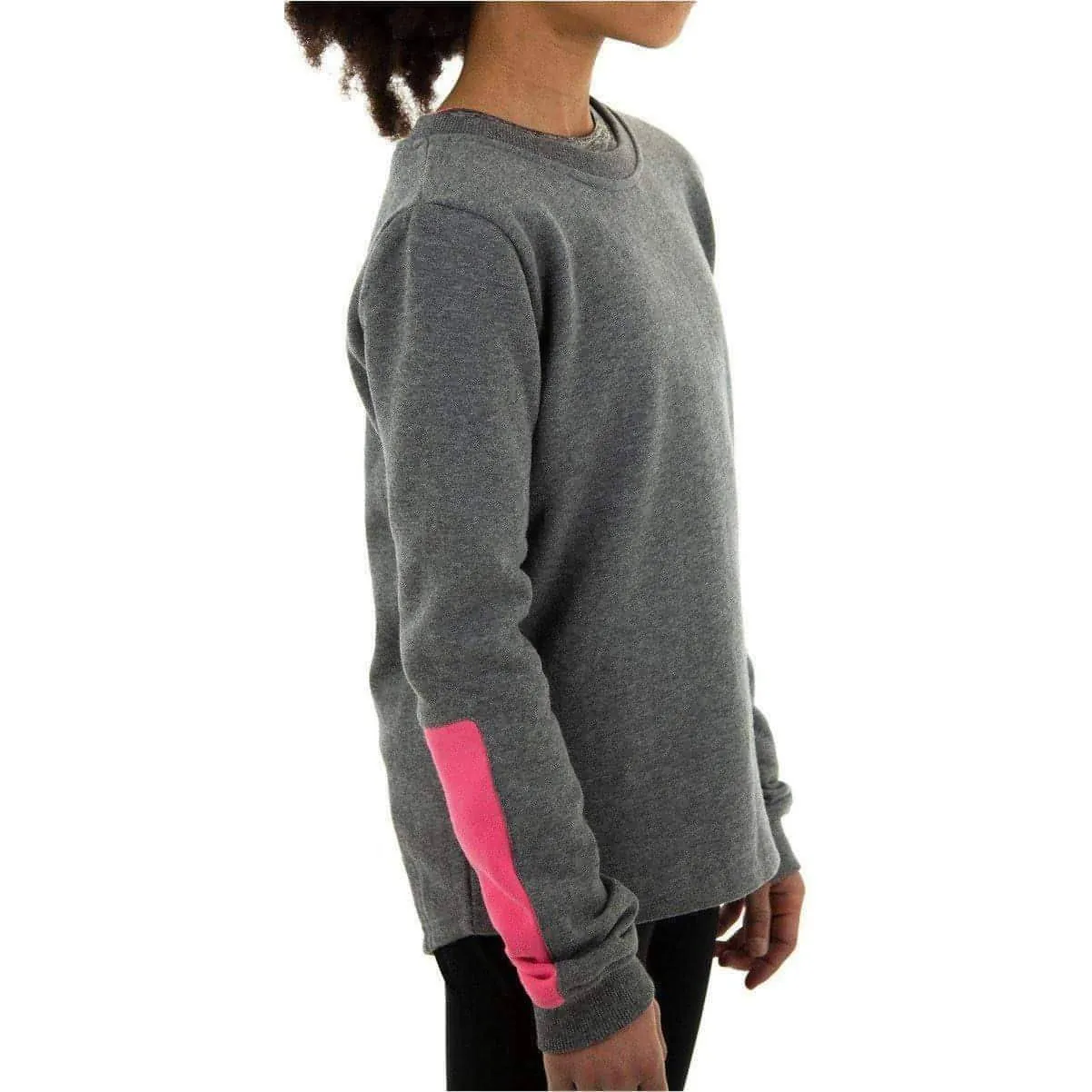 More Mile Girls Fleece Sweatshirt - Grey