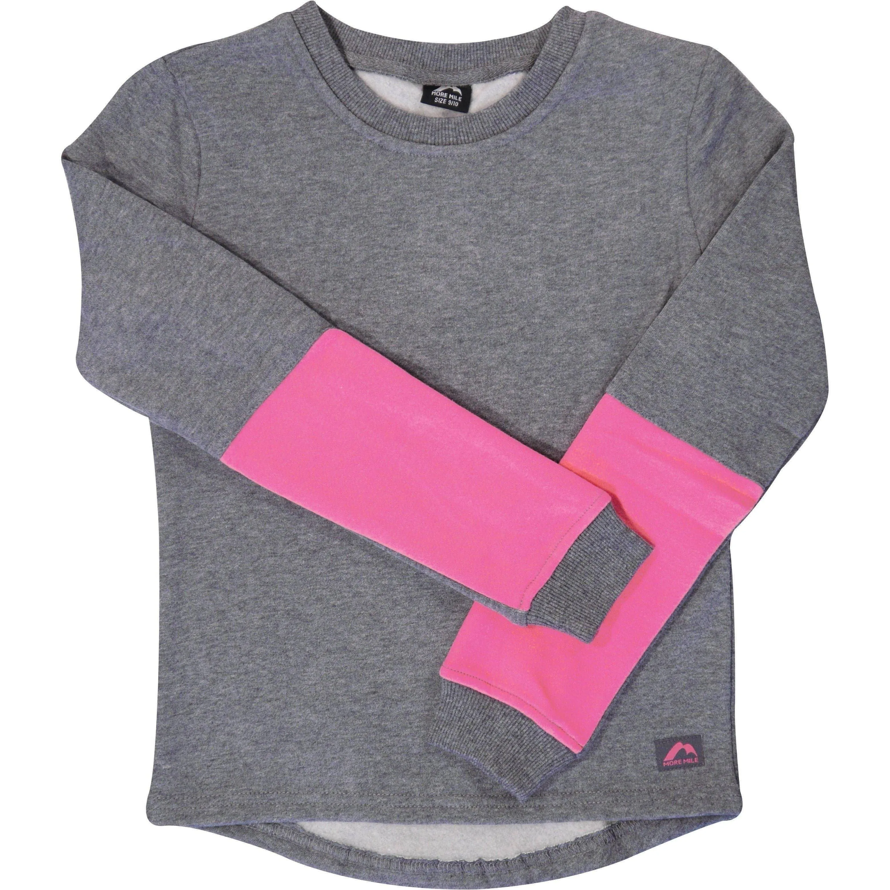 More Mile Girls Fleece Sweatshirt - Grey