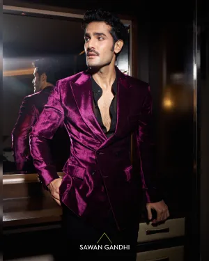 Mulberry velvet jacket