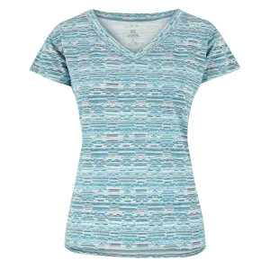 Neha V-Neck T-Shirt - Haze Tribal Geo