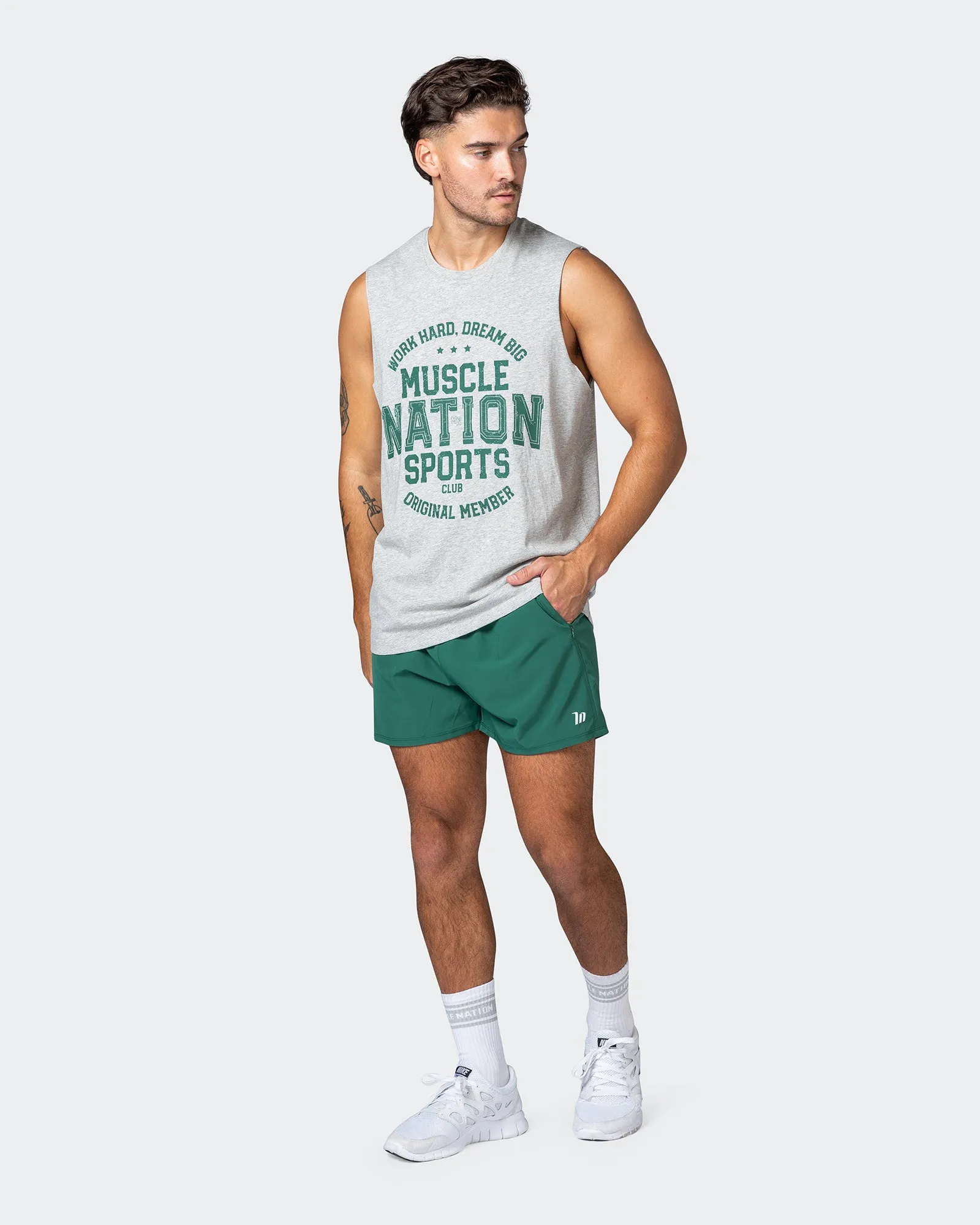 New Heights 4" Shorts - Antique Green