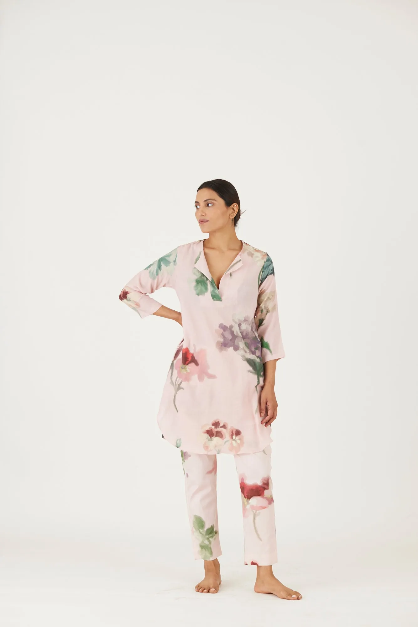 New Season Fall 24/Summer 25-Coord Set-Cotton Twill-Juliet Pink-YAMLS42-Fashion Edit Yam