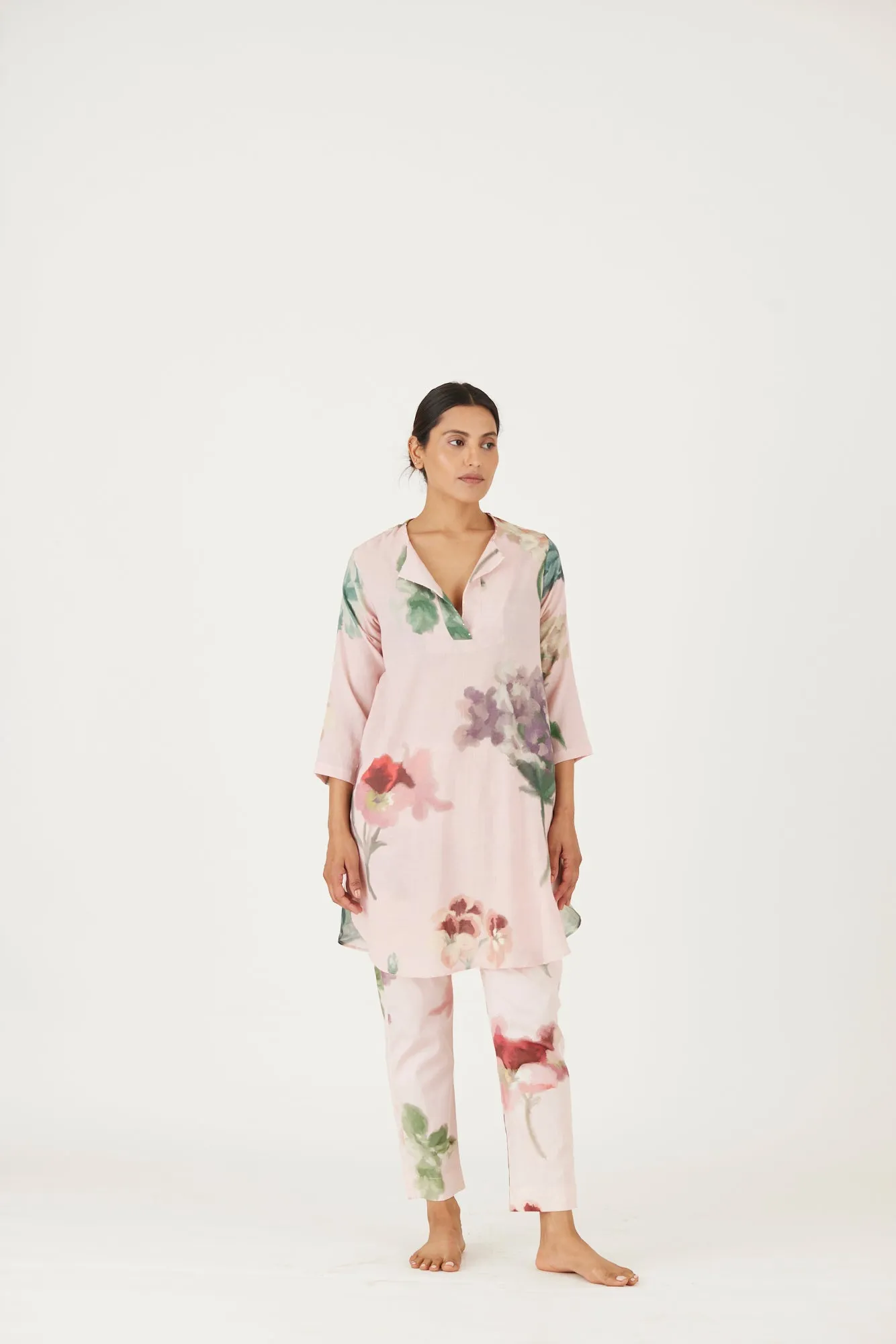 New Season Fall 24/Summer 25-Coord Set-Cotton Twill-Juliet Pink-YAMLS42-Fashion Edit Yam