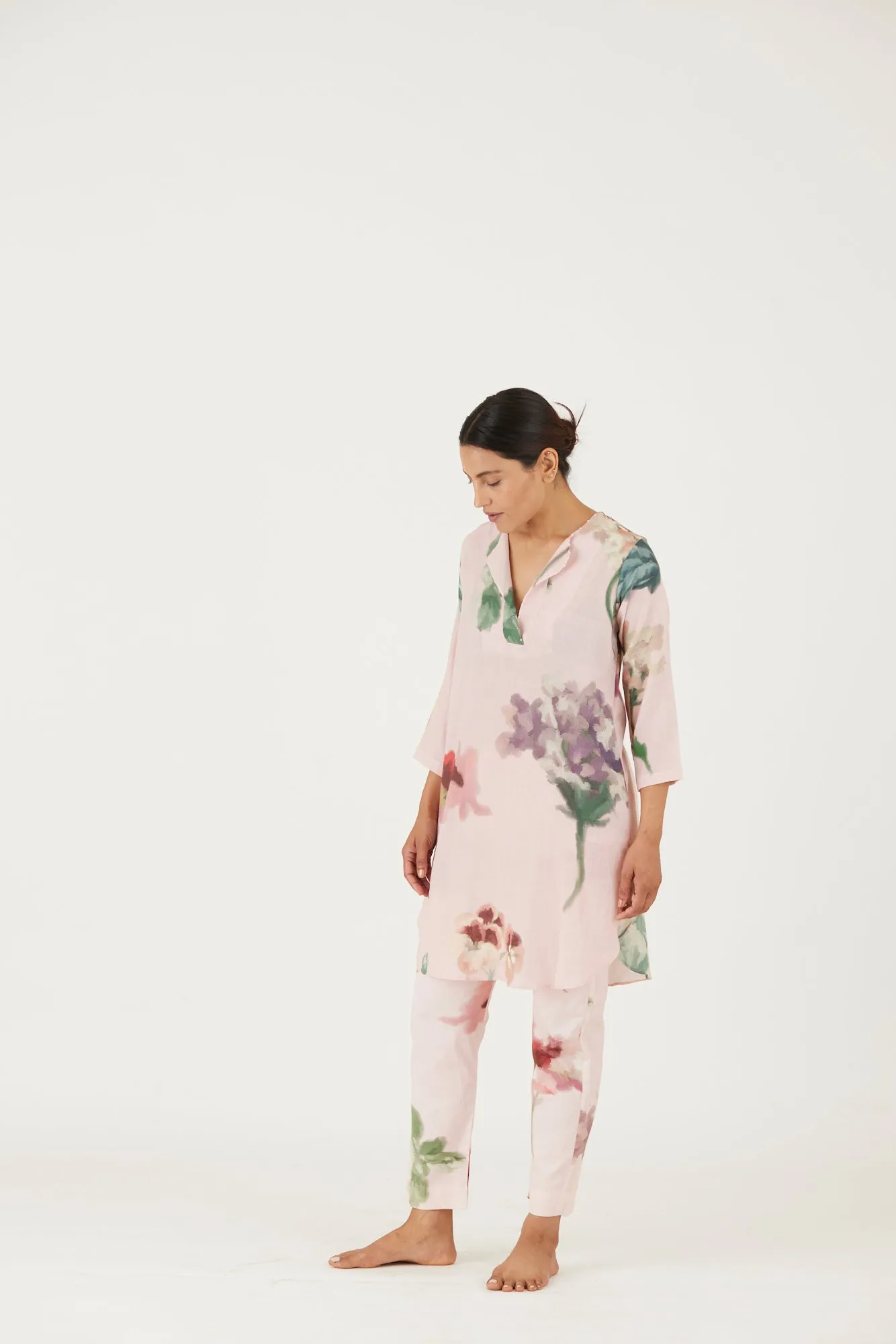 New Season Fall 24/Summer 25-Coord Set-Cotton Twill-Juliet Pink-YAMLS42-Fashion Edit Yam
