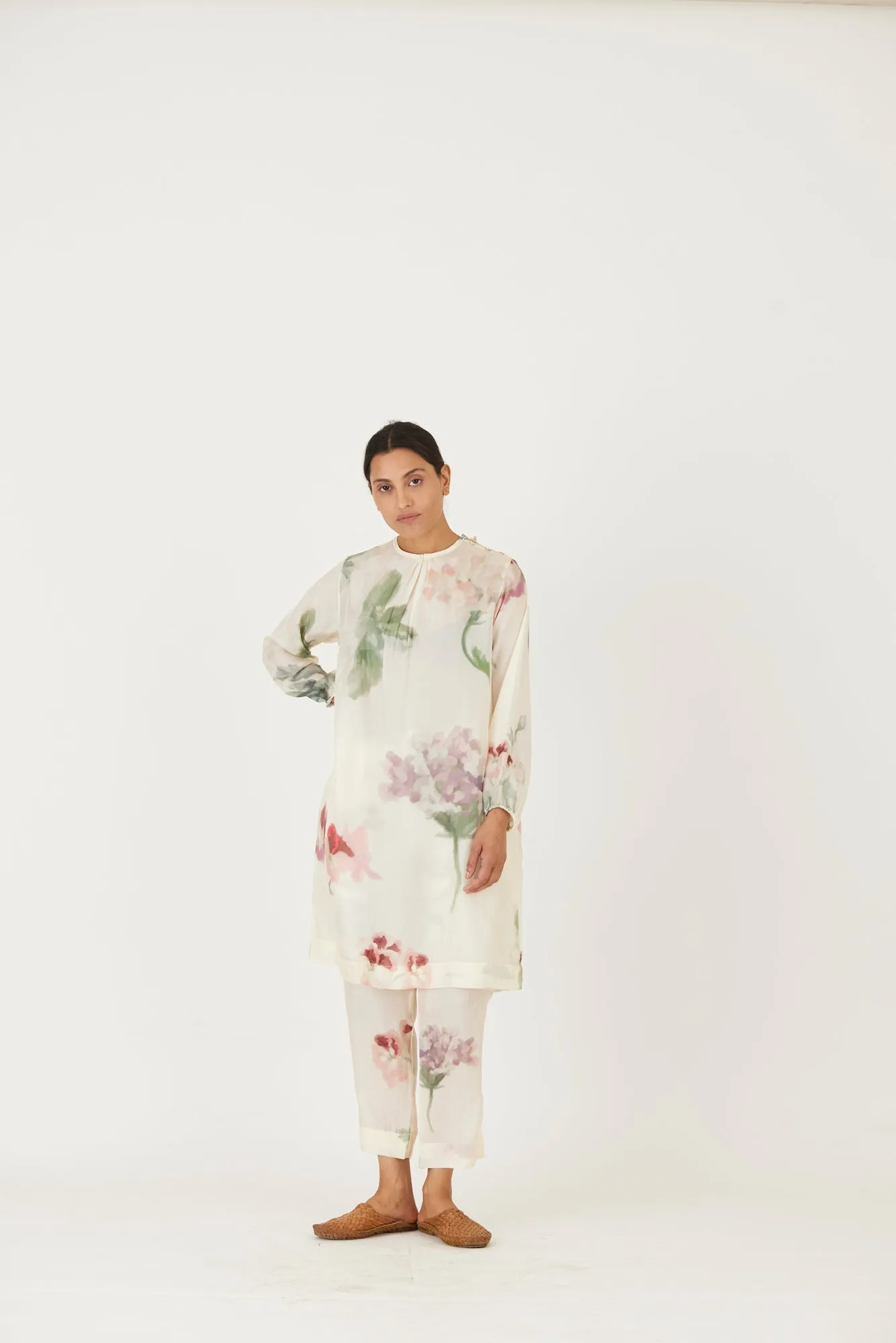New Season Fall 24/Summer 25-Coord Set-Silk-Juliet White-YAMLS37-Fashion Edit Yam
