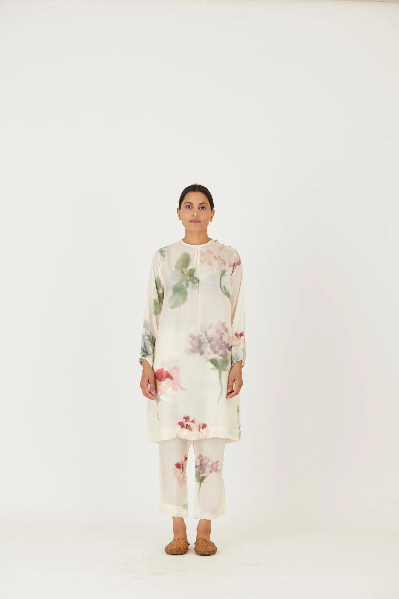 New Season Fall 24/Summer 25-Coord Set-Silk-Juliet White-YAMLS37-Fashion Edit Yam