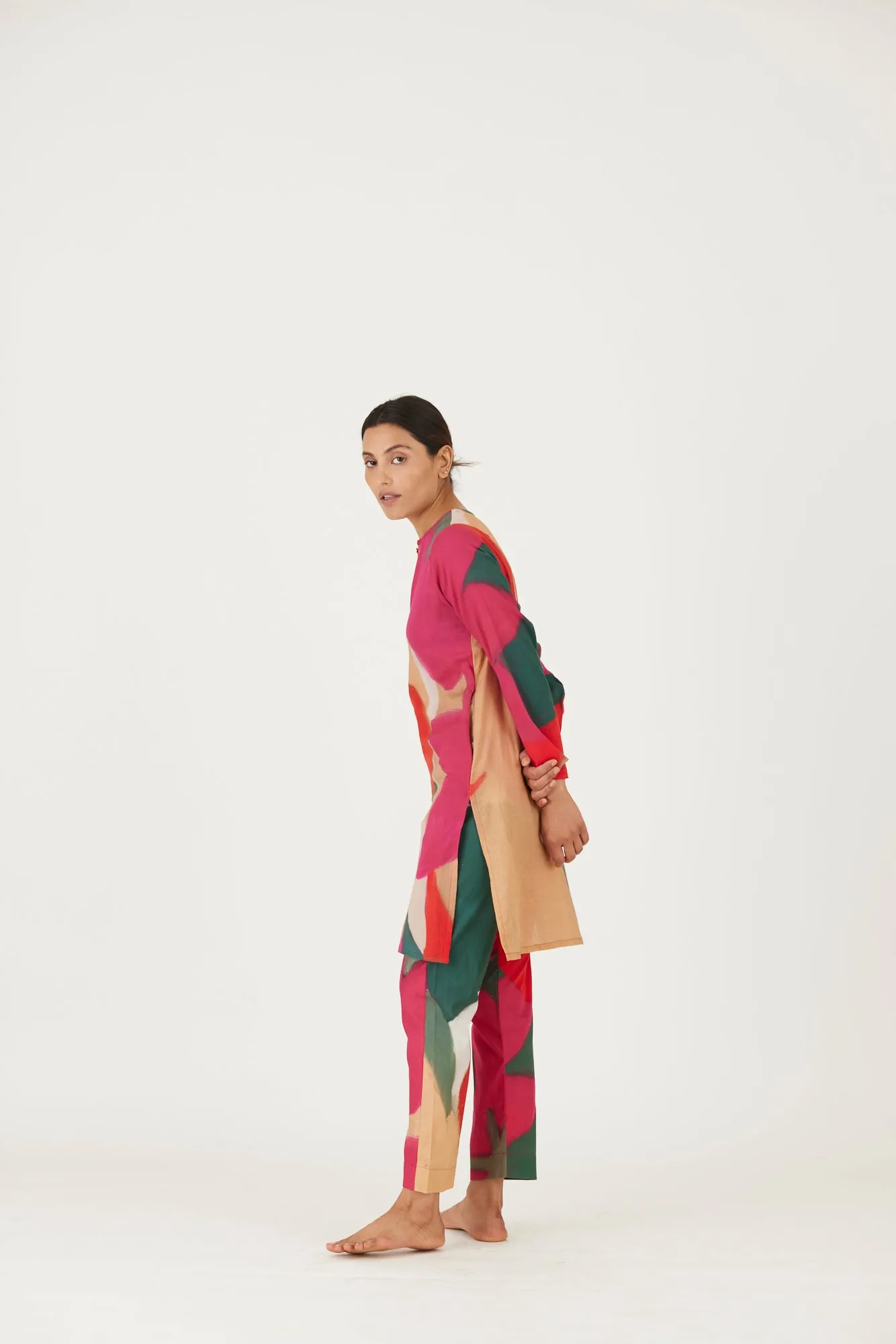New Season Fall 24/Summer 25-Coord Set-Twill-Lei Lani Red-YAMLS31-Fashion Edit Yam