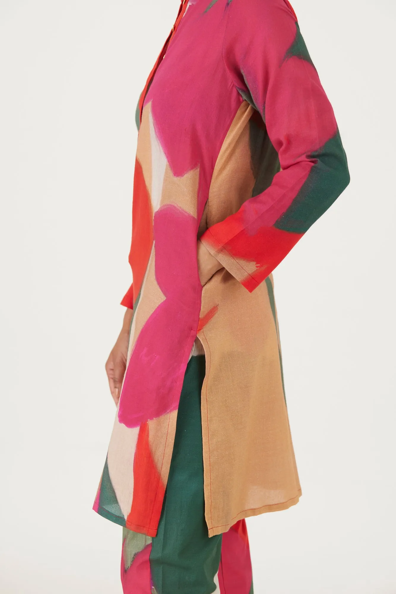 New Season Fall 24/Summer 25-Coord Set-Twill-Lei Lani Red-YAMLS31-Fashion Edit Yam