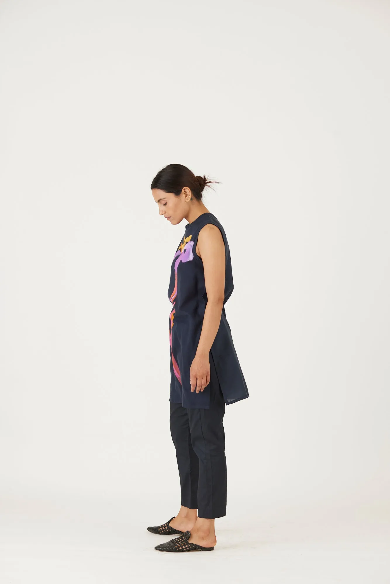 New Season Fall 24/Summer 25-Coord Set-Twill-Mel Black-YAMLS54-Fashion Edit Yam