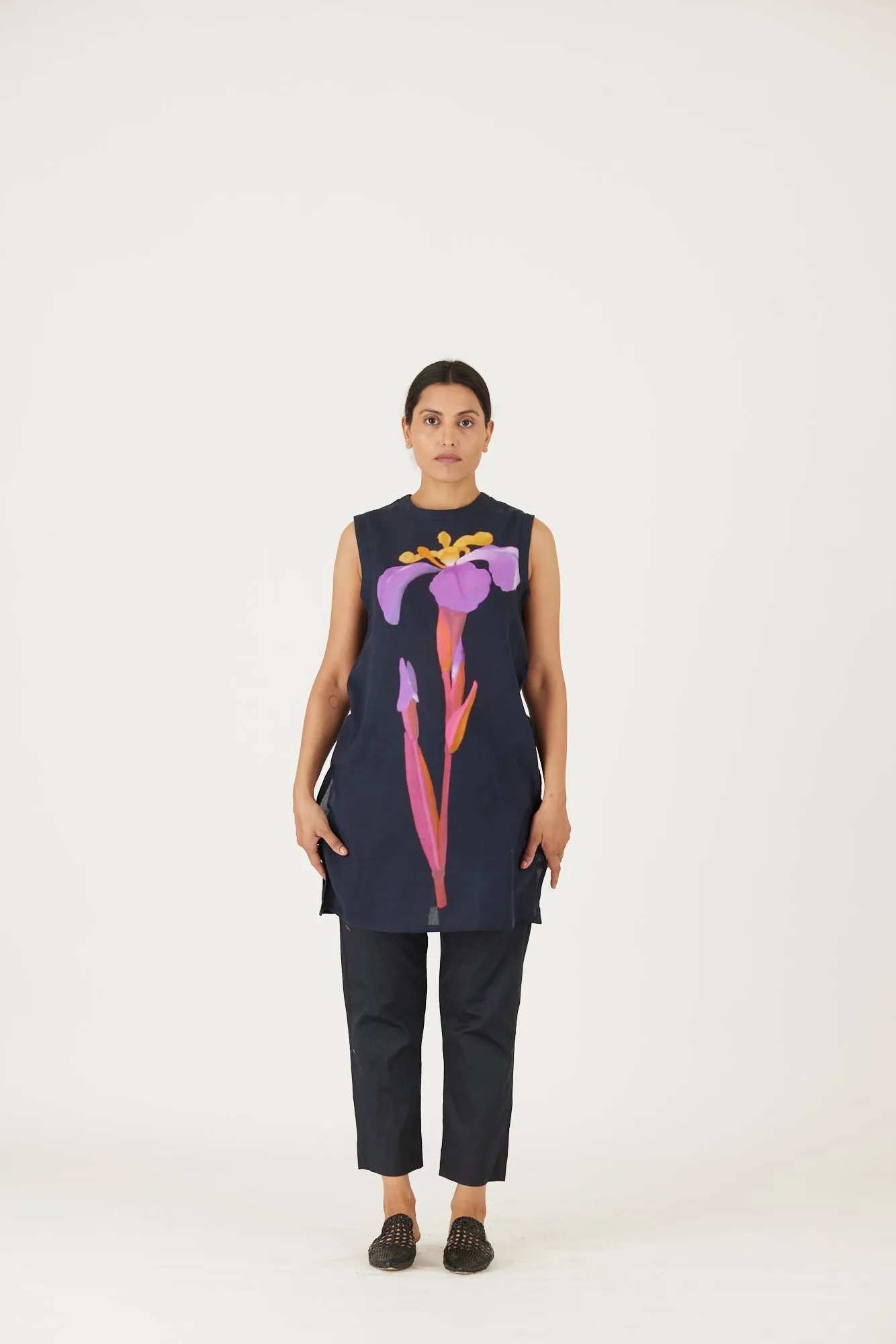 New Season Fall 24/Summer 25-Coord Set-Twill-Mel Black-YAMLS54-Fashion Edit Yam