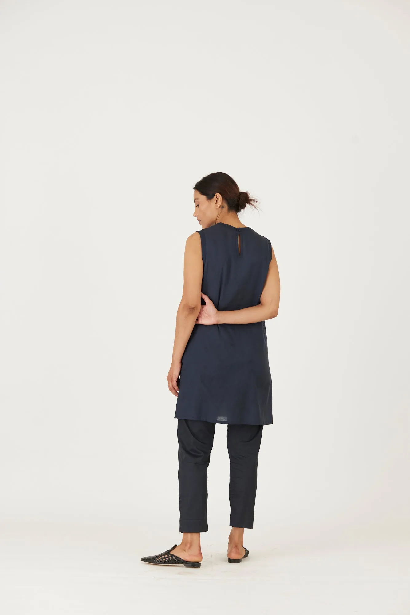 New Season Fall 24/Summer 25-Coord Set-Twill-Mel Black-YAMLS54-Fashion Edit Yam