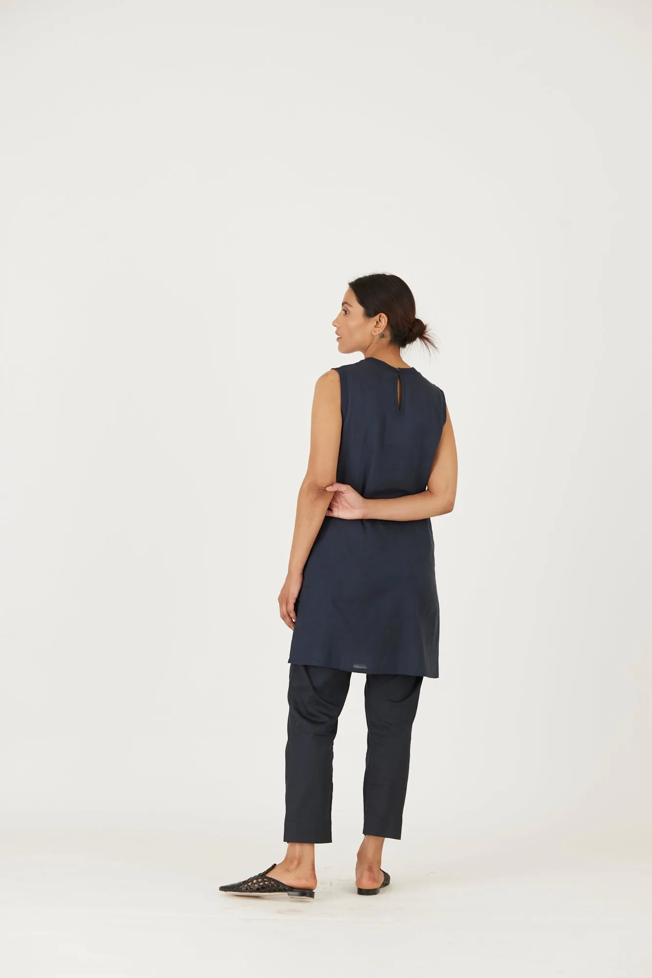 New Season Fall 24/Summer 25-Coord Set-Twill-Mel Black-YAMLS54-Fashion Edit Yam