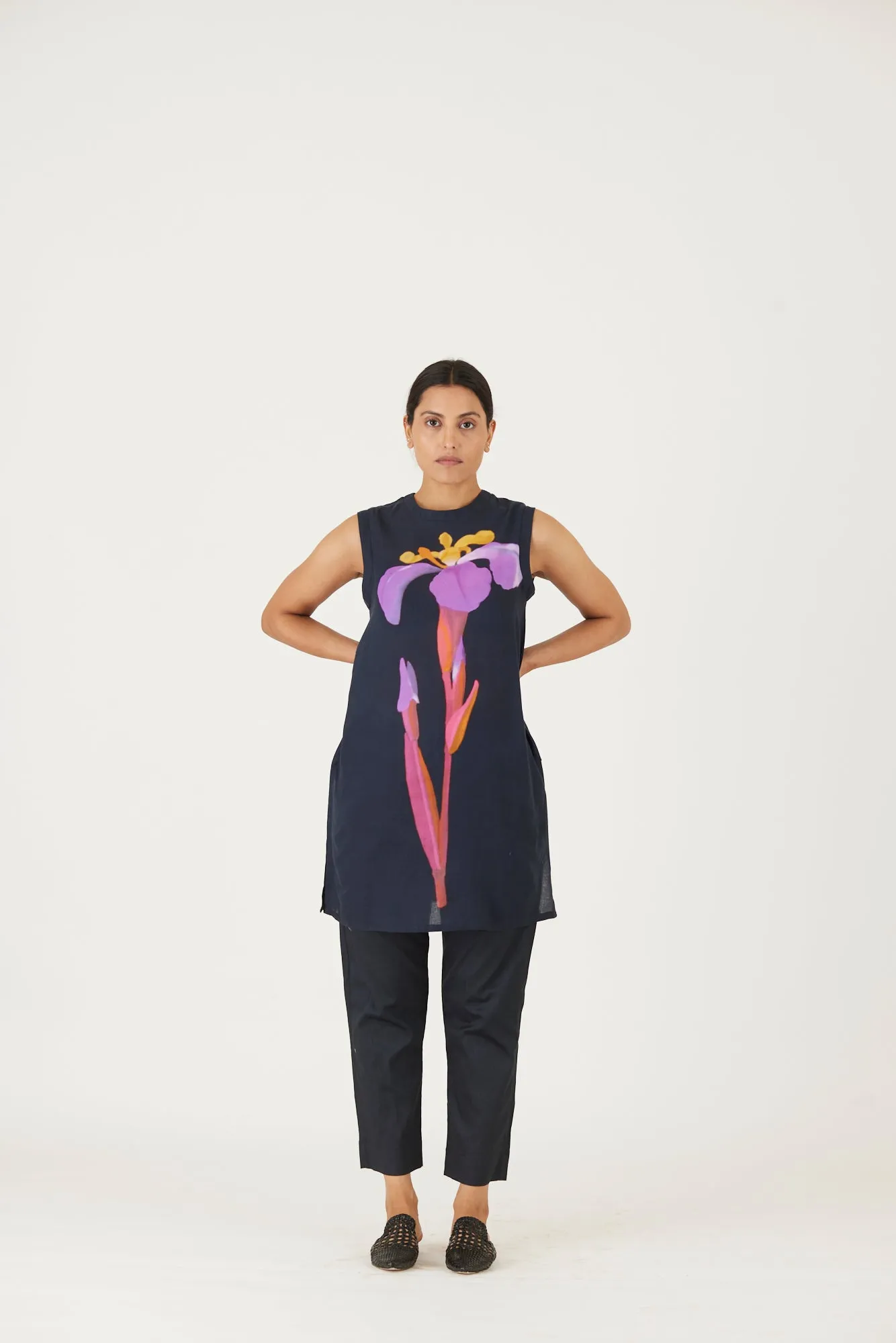 New Season Fall 24/Summer 25-Coord Set-Twill-Mel Black-YAMLS54-Fashion Edit Yam