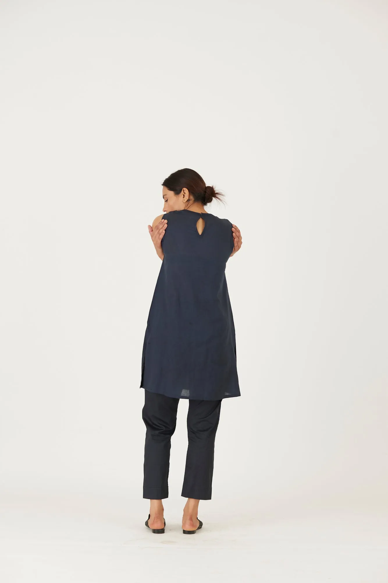 New Season Fall 24/Summer 25-Coord Set-Twill-Mel Black-YAMLS54-Fashion Edit Yam