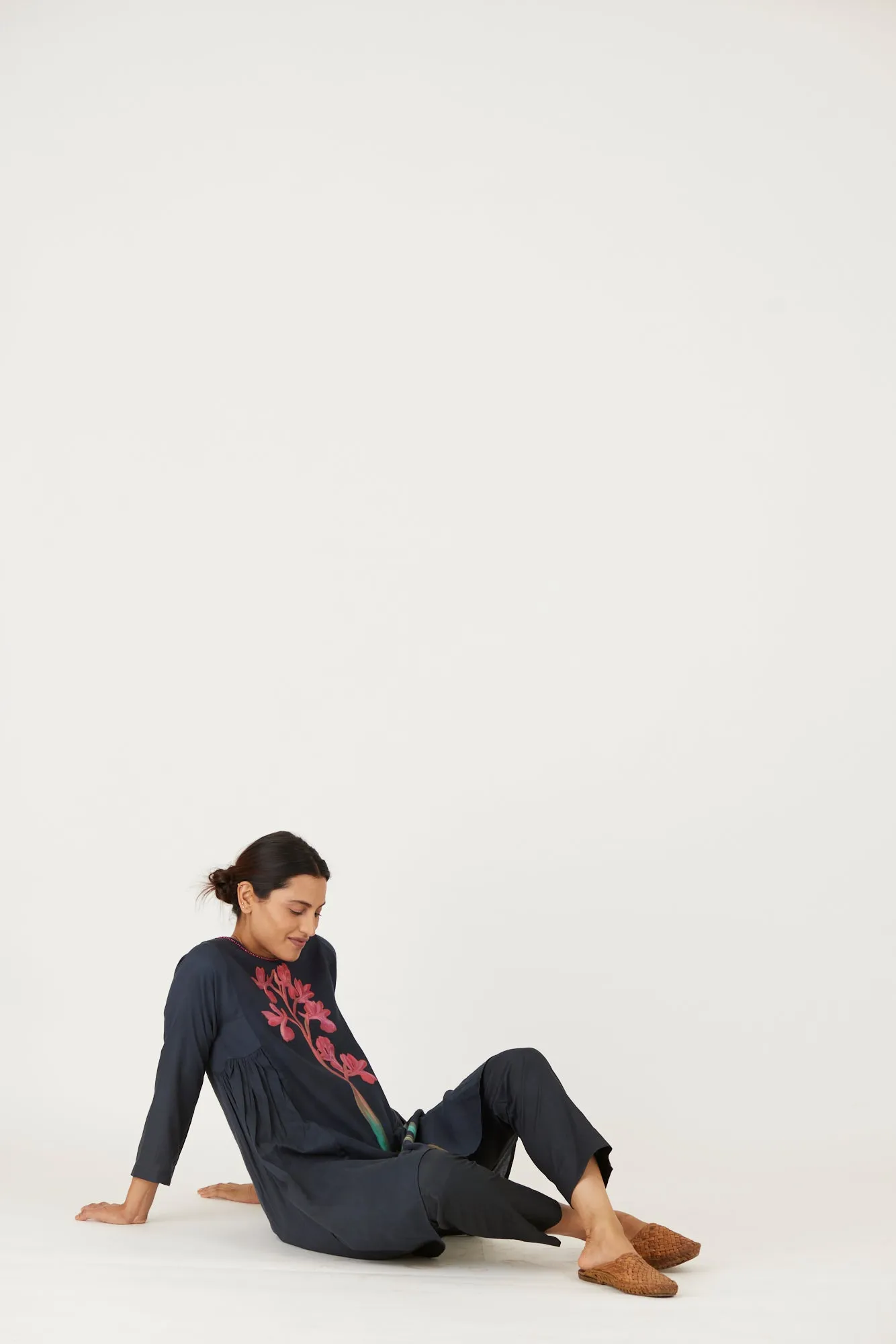 New Season Fall 24/Summer 25-Coord Set-Twill-Rhea Black-YAMLS53-Fashion Edit Yam