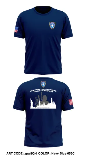 NEW YORK PEACE OFFICERS AMERICAN WARPIPES  Store 1 Core Men's SS Performance Tee - zpw8QH