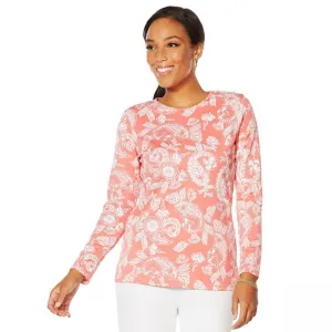 NWT Caya Costa Womesn Long-Sleeve T-Shirt With UV Protection. 654340 X-Large