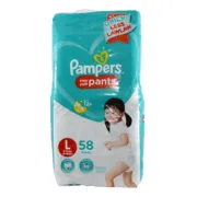 PAMPERS DRY PANTS LRG 58S JUMBO