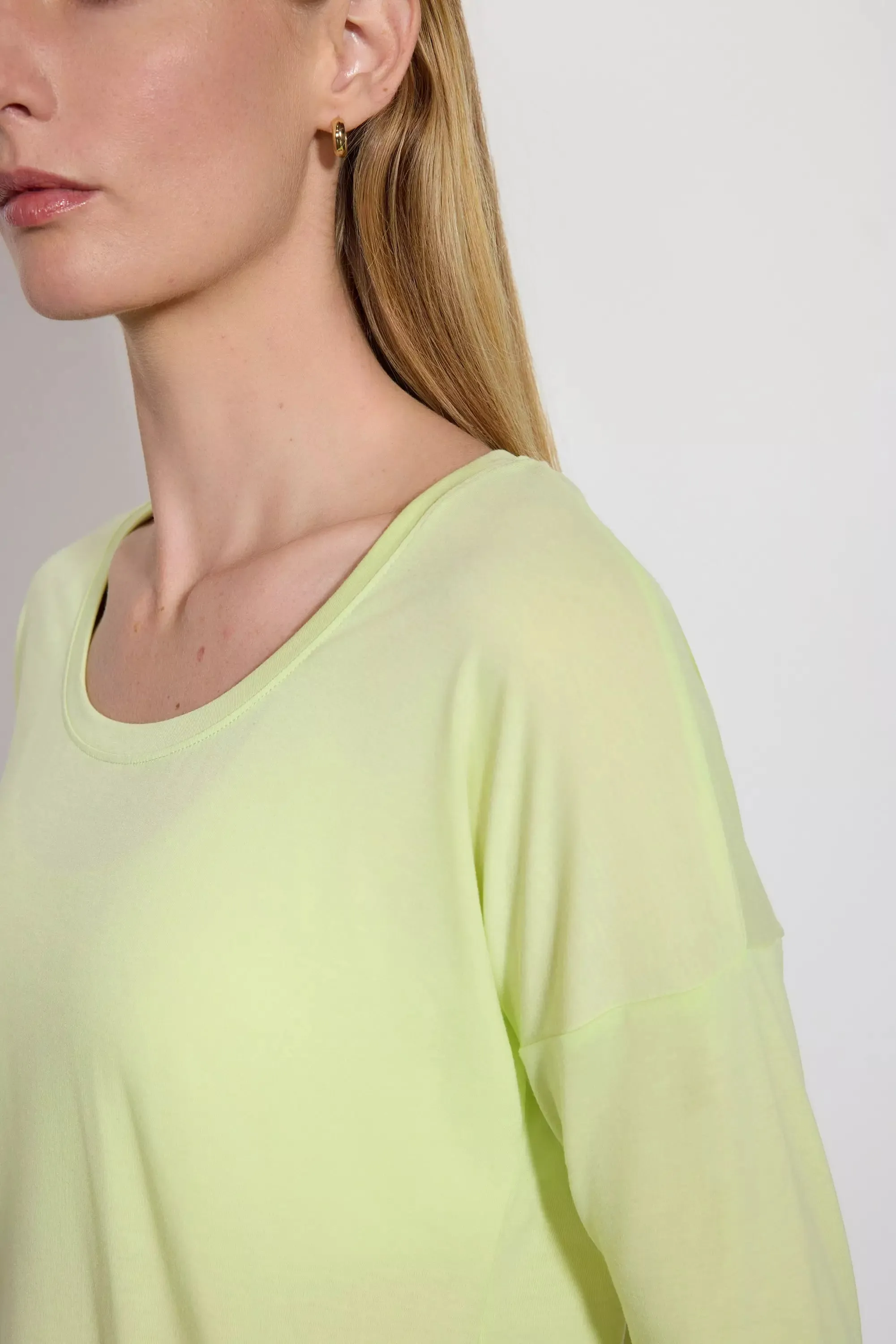 Performance Knit Long Sleeve Tee - Shadow Lime