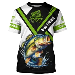 Personalized Bass Fishing jerseys, Bass tournament shirts Customize fishing T-shirt NPQ368