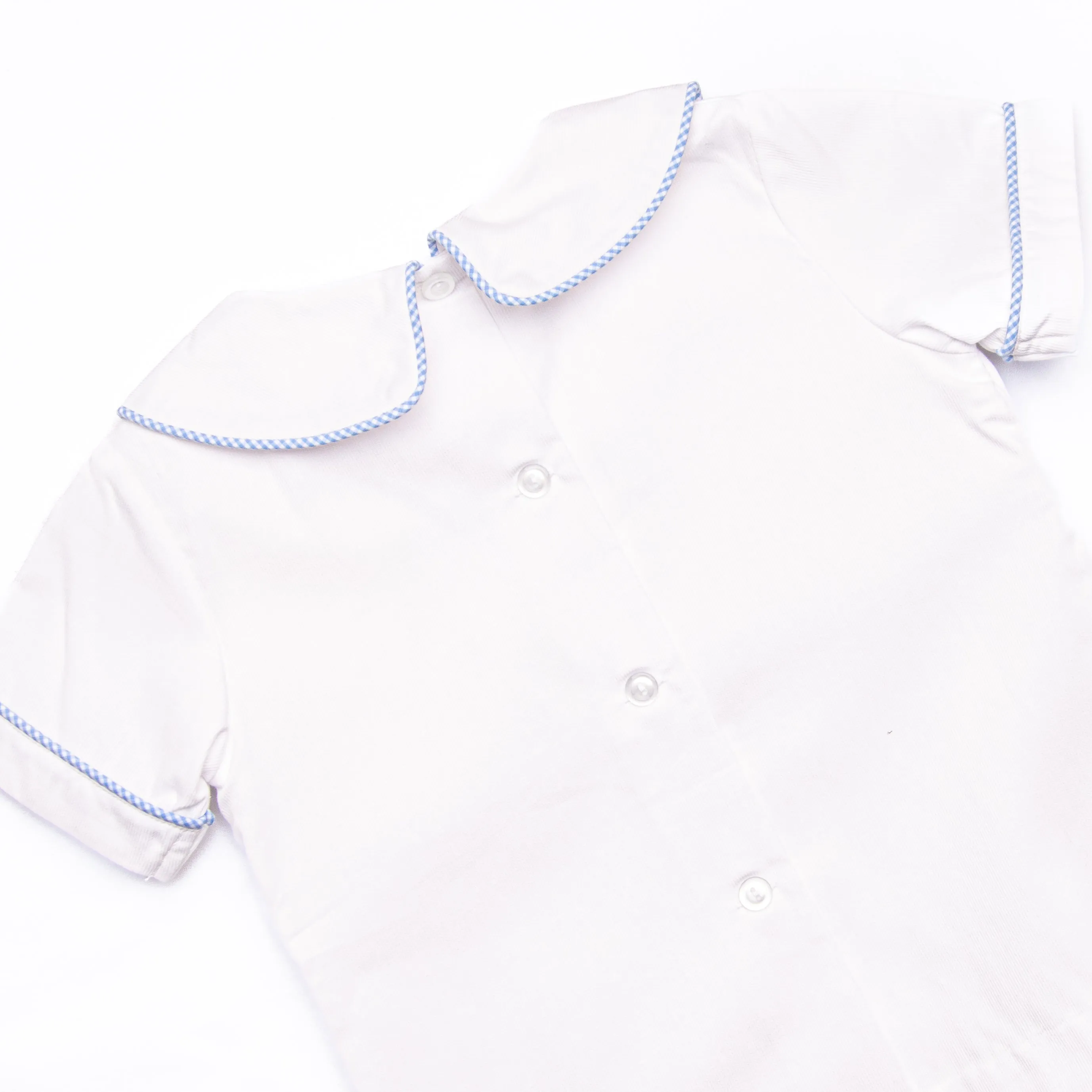 Peter Cottontail Smocked Short Set, Blue