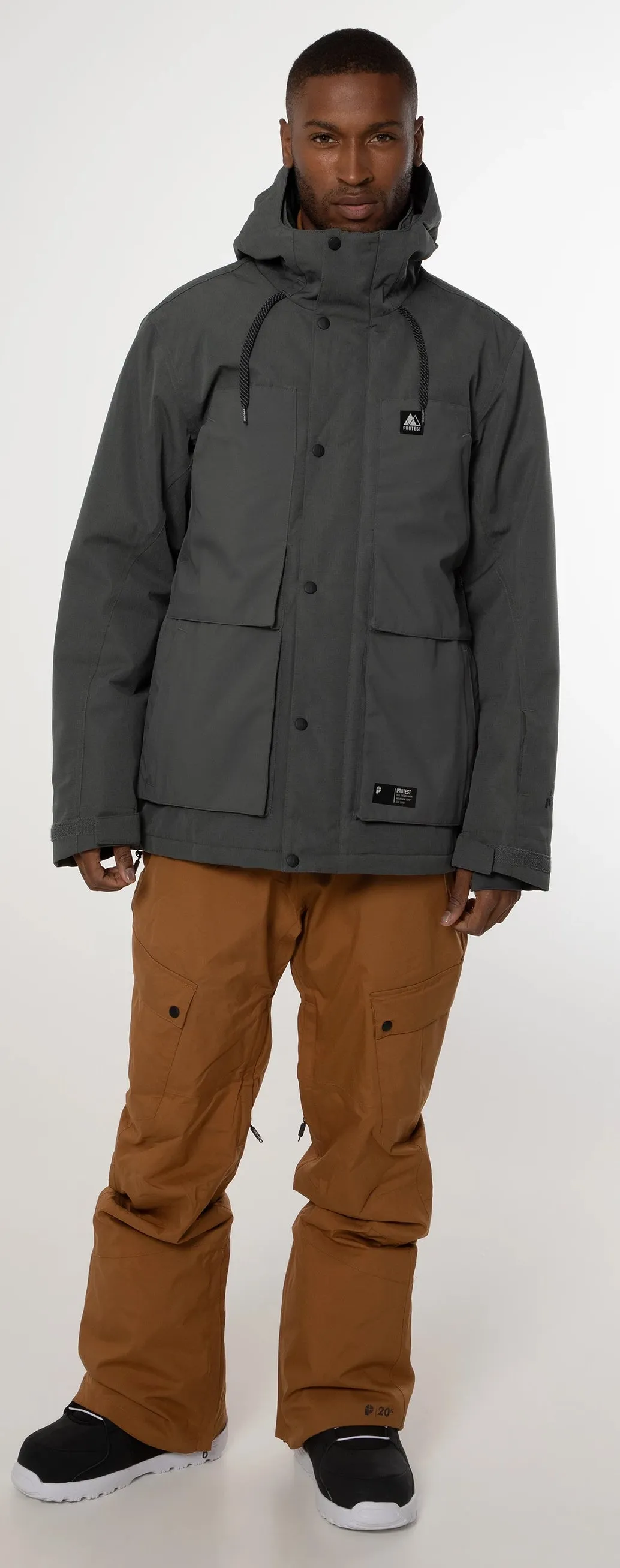 Protest Nugetty Jacket Mens Hunter