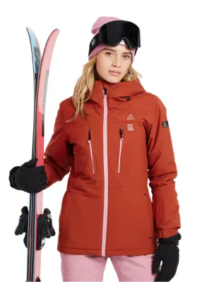 Protest Sima Snow Jacket Womens - Uluru Rust