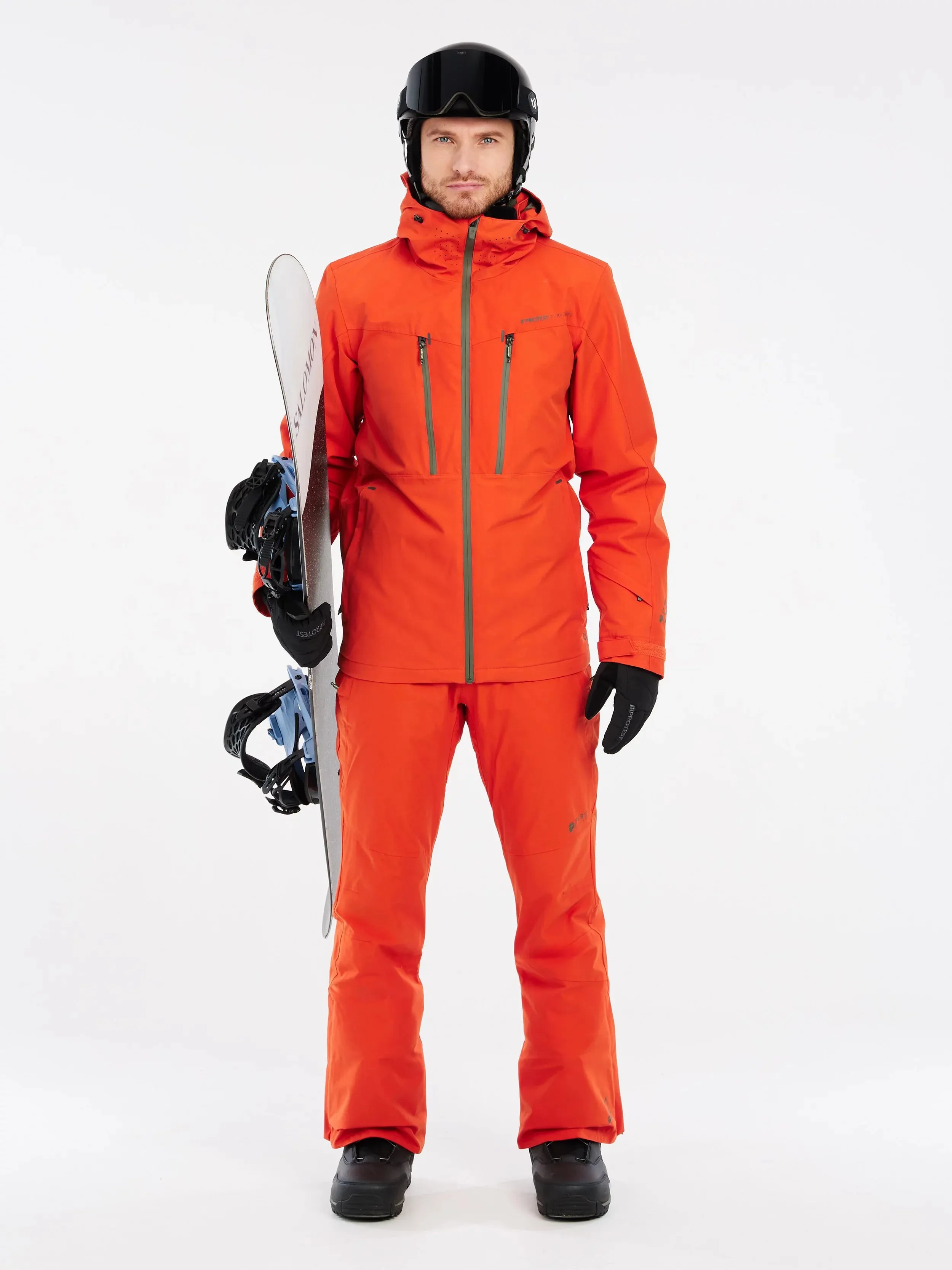 Protest Timothy Jacket Mens 2025 Burnt Orange