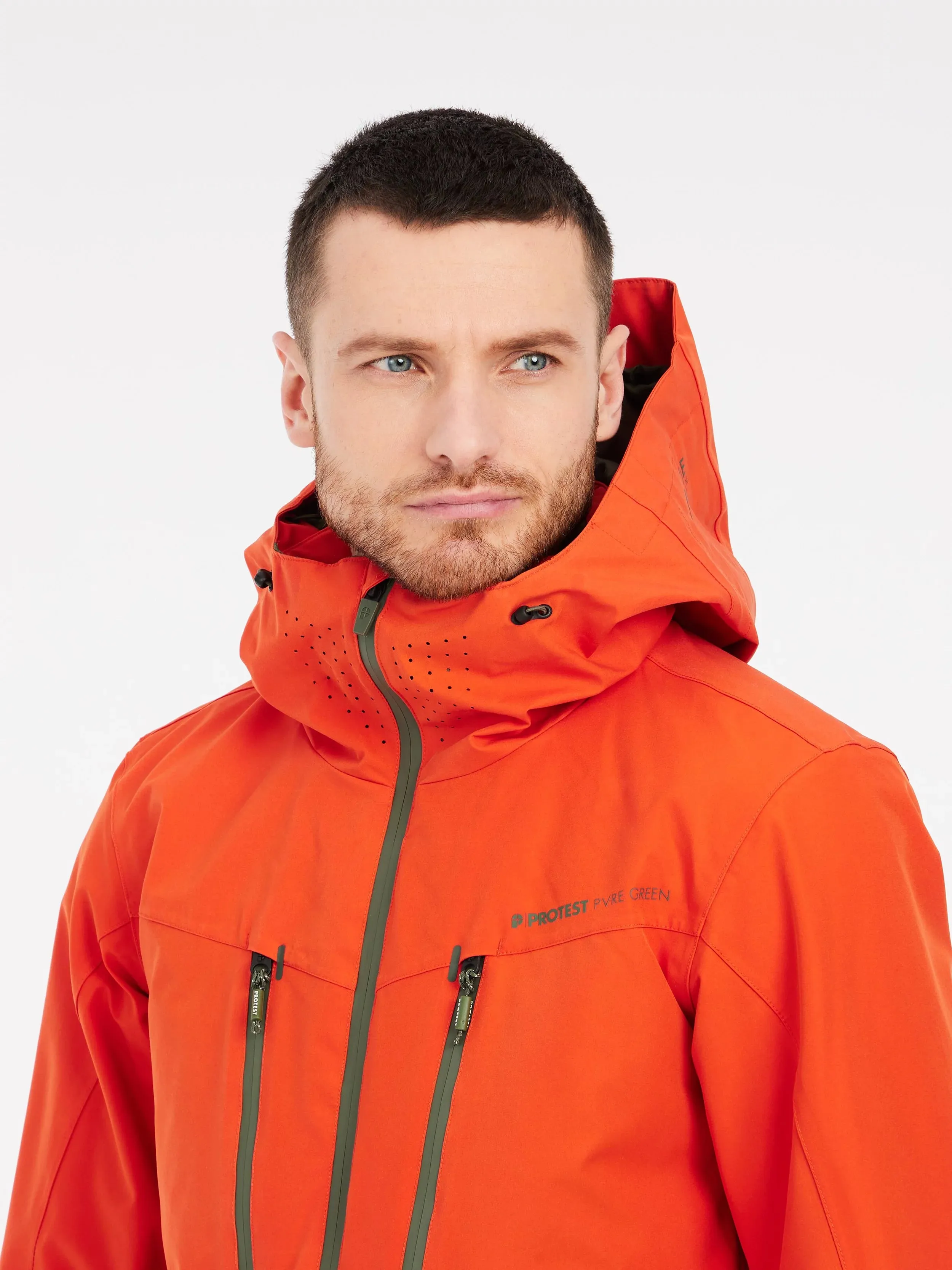 Protest Timothy Jacket Mens 2025 Burnt Orange