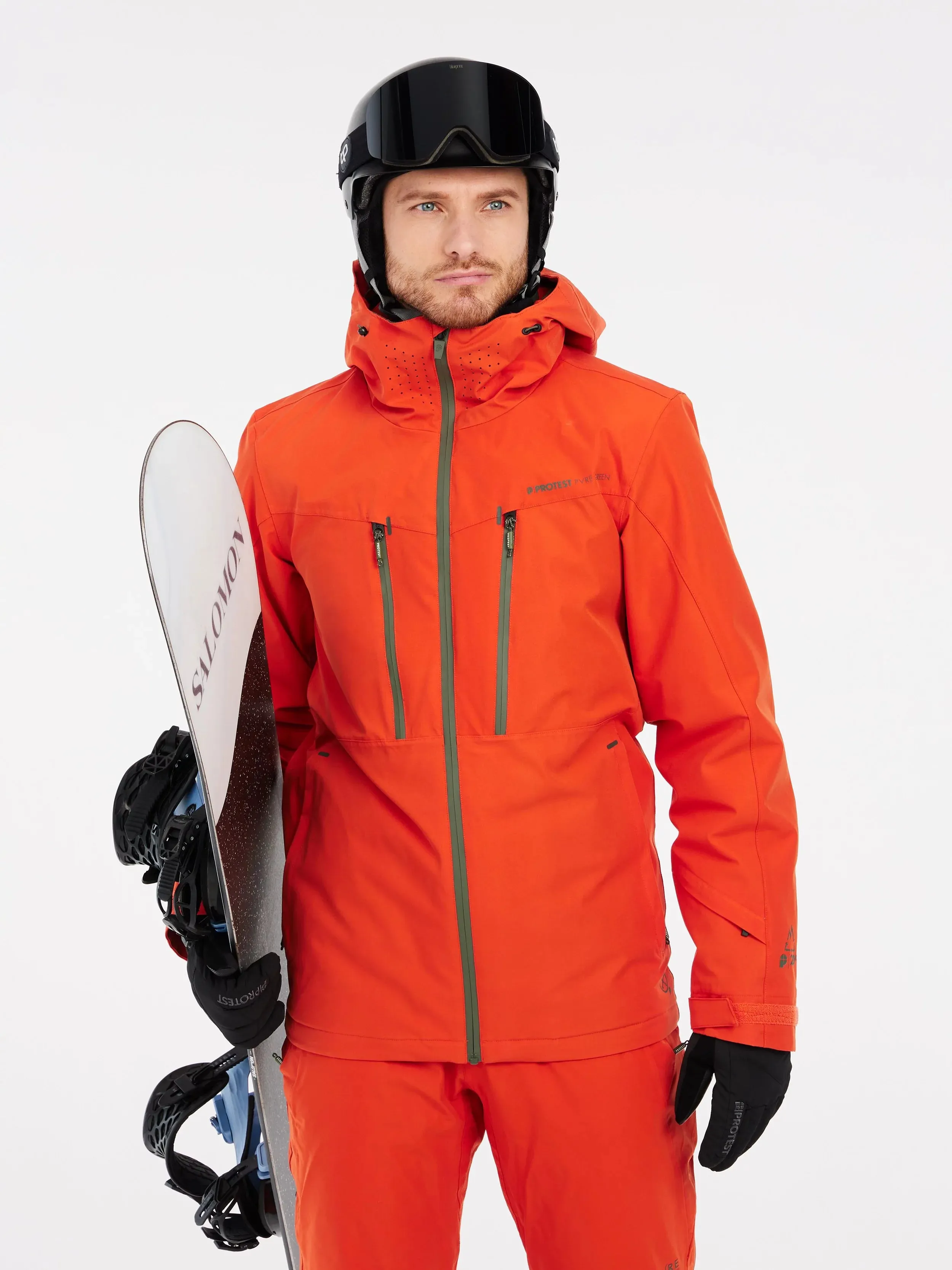 Protest Timothy Jacket Mens 2025 Burnt Orange