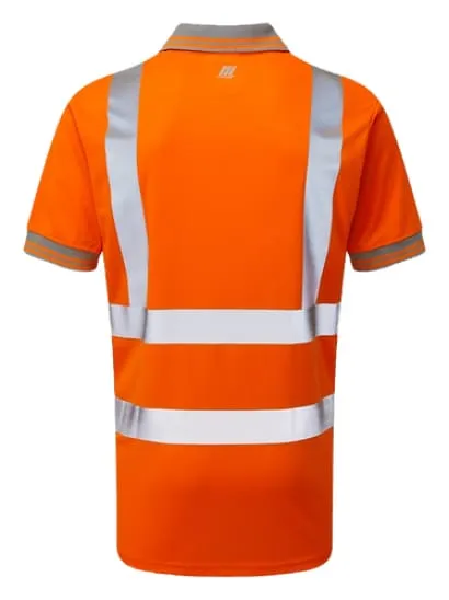 PULSAR Rail Spec Orange Hi Vis Polo Shirt-PR176