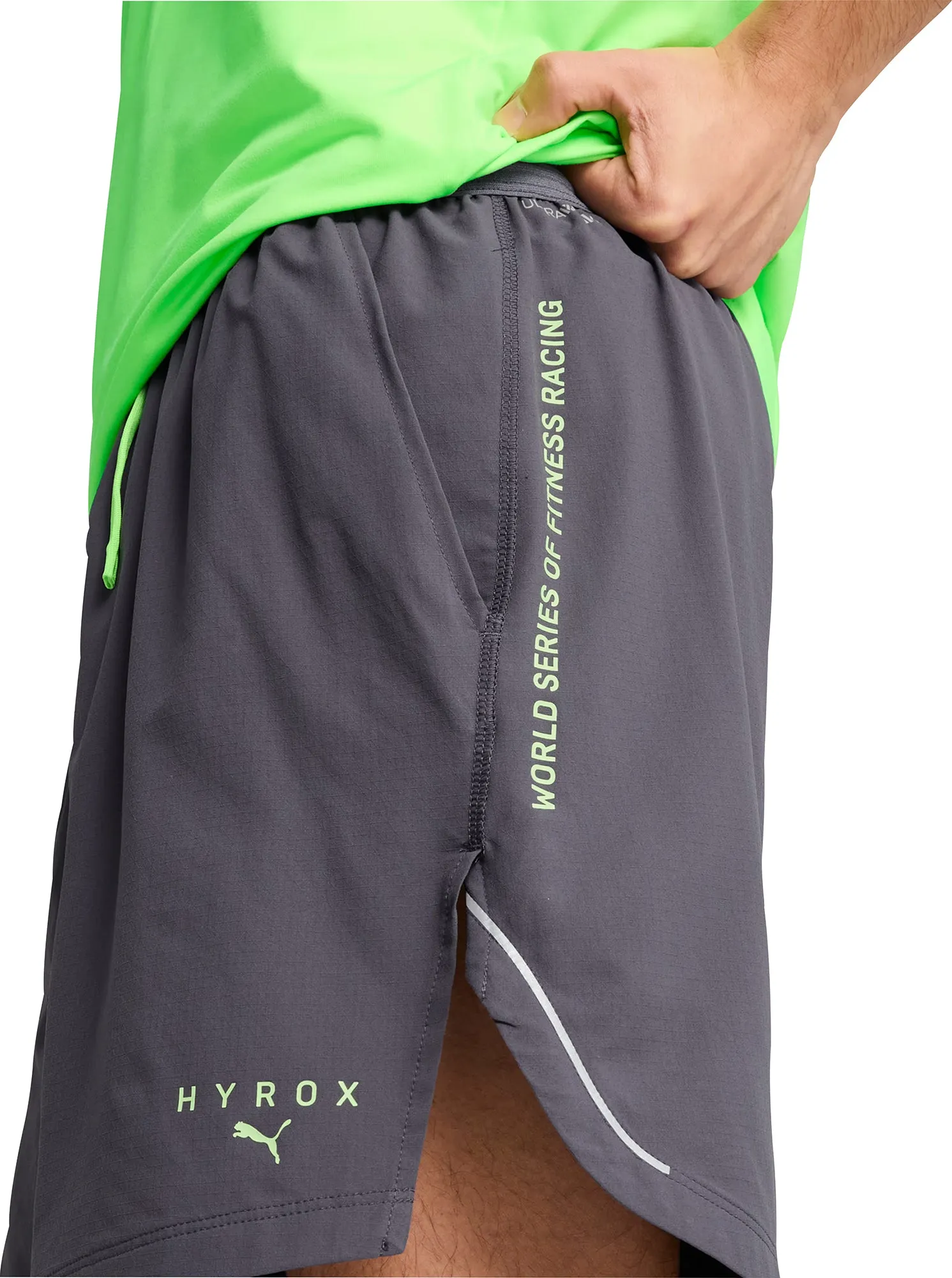 Puma X HYROX Ultraweave 6 Inch Mens Training Shorts - Grey