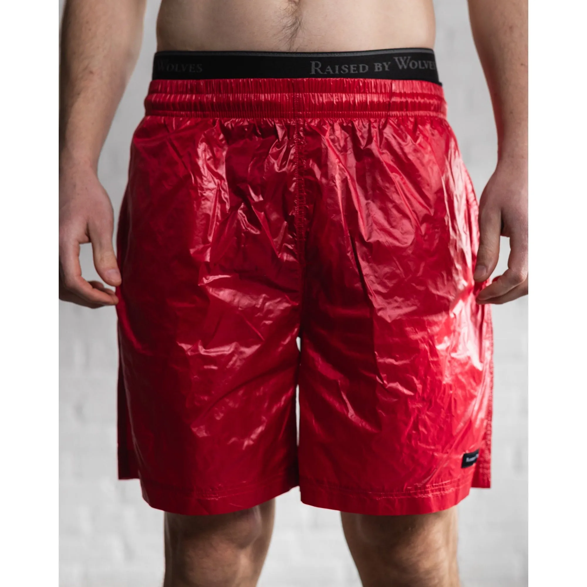Raised By Wolves Ultralight Ripstop Shorts Red